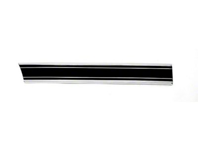 Chevy Truck Custom Sport Fleet Side Molding, Short Bed With Black Insert, Right Front Lower, 1969-1972