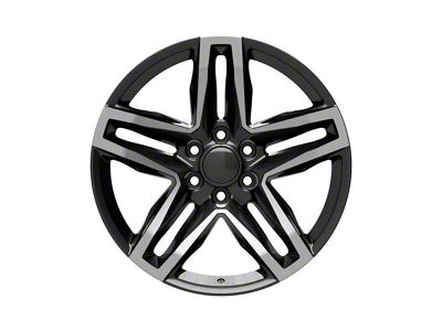 CV34 Gloss Black Machined 6-Lug Wheel; 22x9; 26mm Offset (88-99 C1500, K1500)
