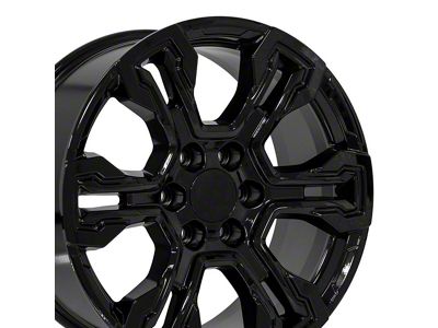 CV65 Gloss Black 6-Lug Wheel; 20x9; 26mm Offset (88-99 C1500, K1500)