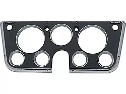 Dash 7-Gauge Bezel; Black and Chrome (67-72 Blazer, C10, C20, Jimmy, K10, K20, Suburban)