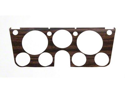 Chevy Truck Dash Bezel Applique, Wood Grain, 1969-1972