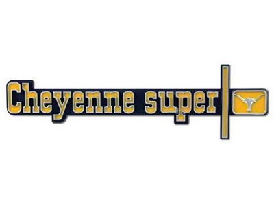 Chevy Truck Dash Emblem Cheyenne Super 1973-1974