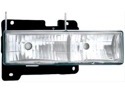 Diamond Cut Headlights; Chrome Housing; Clear Lens (88-99 C1500, C2500, C3500, K1500, K2500, K3500)