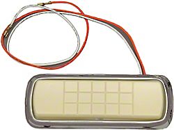 Chevy Truck Dome Light Assembly, Chrome Base, 1955-1959