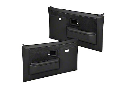 Chevy Truck Door Panels, Front, Blazer, Sierra Type, Without Power Windows Or Locks, 1981-1987