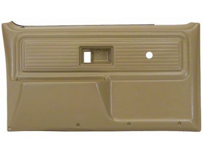 Chevy Truck Door Panels, Front, Full Size Pickup, Cheyenne Type, With Power Windows, 1977-1980