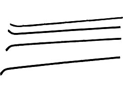 Door Window Felt Set, Without Vent Window, 64-66