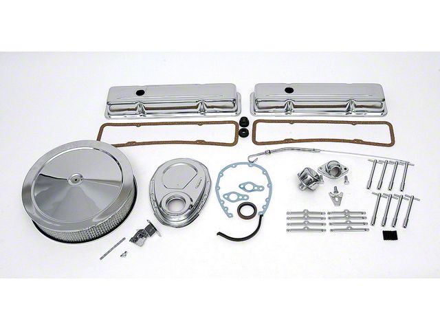 Chevy Truck Engine Dress-Up Kit, Chrome, Small Block V8, 1955-1972