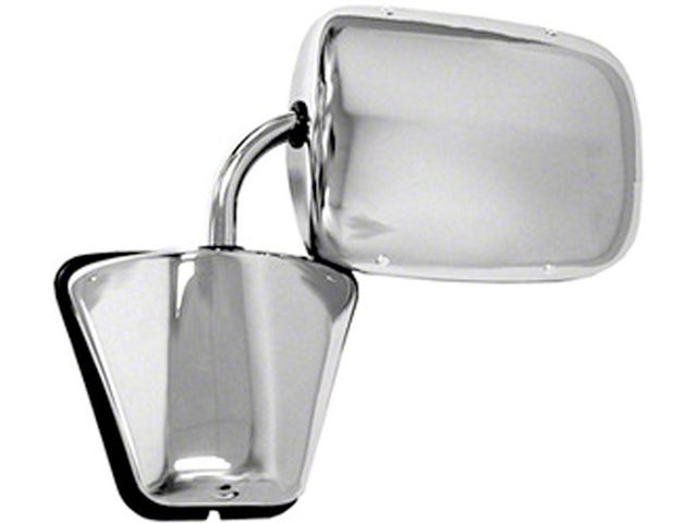 Chevy Truck Exterior Mirror, Stainless Steel, 1973-1987