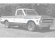 Chevy Truck Fender Molding, Upper, Front, Custom Sport, 1969-1972