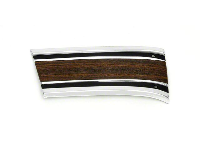 Chevy Truck Fender Molding, With Wood Grain Insert, Front, Lower, Right, Custom Sport, 1969-1972