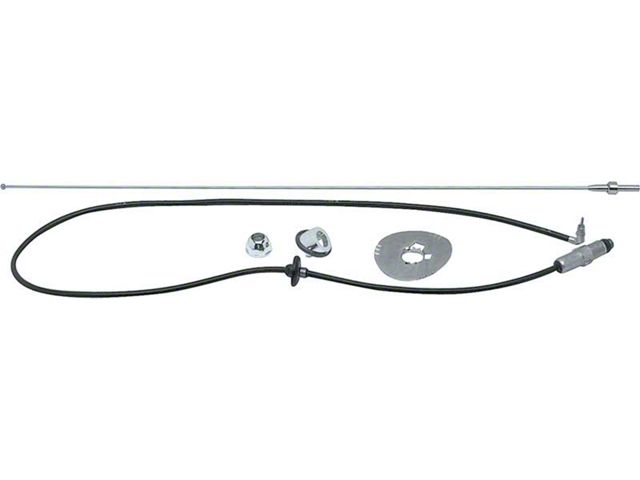 Fender Radio Ecklers Fender Mount Antenna Assembly; FM Radio (67-72 C/K10)