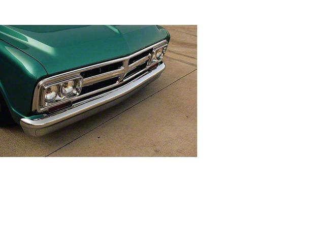 Front Bumper,Chrome,Custom/Smooth,1967-72