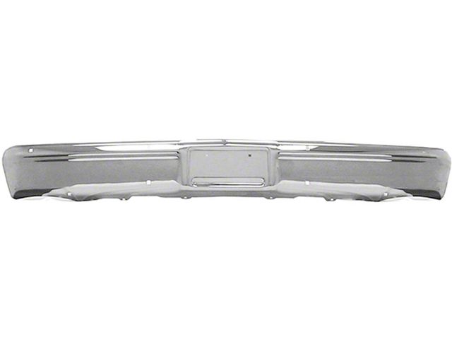 Chevy Truck Front Bumper, Without Impact Strip Holes, 1983-1987