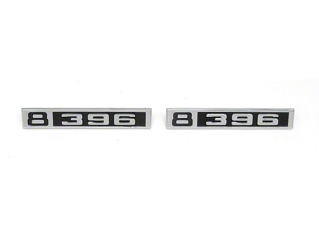 Chevy Truck Front Fender Emblems, 8/396, 1969-1972
