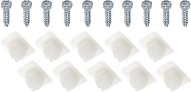Shell Front End Clips Ecklers Front Grille Inner Clip and Screw Kit (69-72 C/K10)