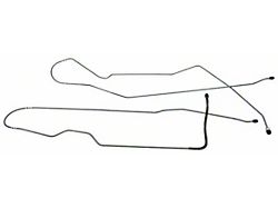 Front to Rear Brake Lines; Stainless Steel (73-80 K10 Regular Cab w/ Short Bed)
