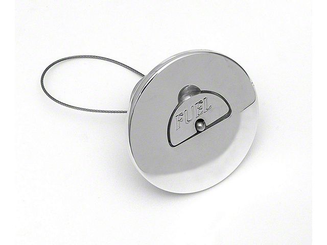 Chevy Truck Fuel Filler & Cap, Polished Aluminum, For Bed Mount Tank, 1947-1972