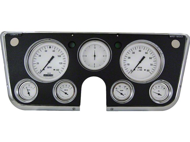 Chevy Truck Gauge Kit, Classic Instruments, White Hot Series, 1967-1972