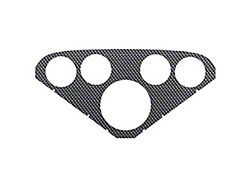 Chevy Truck Gauge Panel Insert, Autometer Nostalgia Series,Silver Carbon Fiber Look, 1955-1959