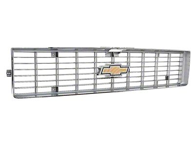 Grille Assembly with Bow Tie Emblem; Argent with Chrome Accents (73-74 C/K10)