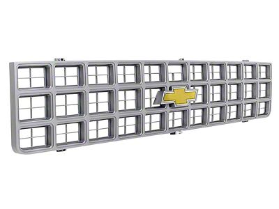 Grille Assembly with Bow Tie Emblem; Argent Gray (1980 C/K10)