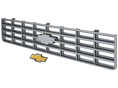 Grille Assembly with Bow Tie Emblem; Argent Gray (75-76 C/K10)