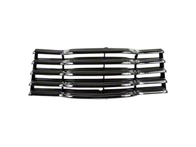 Grille Assembly; Chrome with Black Backsplash (47-53 Chevrolet Truck)