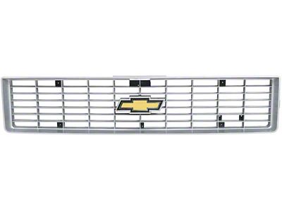 Grille Assembly with Foil Bow Tie Emblem; Argent Silver (73-74 C/K10)