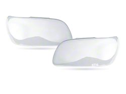 Chevy Truck Headlight Covers, With Recessed Lights, Clear, 1973-1980