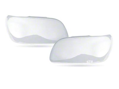 Chevy Truck Headlight Covers, With Recessed Lights, Clear, 1973-1980