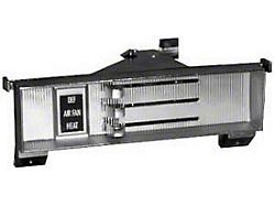 Heater Control Panel,Blk Face, w/o AC, 67-72