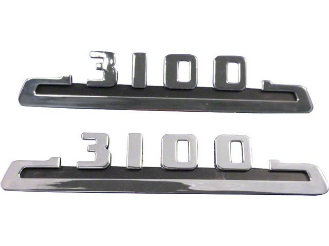 Chevy Truck Hood Side Emblems, 3100, 1953-1954