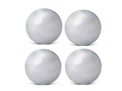 Chevy Truck Hub Cap Set, Polished Stainless Steel, Plain, 1947-1960