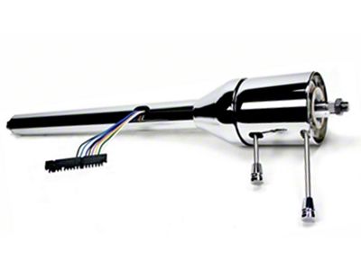 Chevy Truck - Ididit Steering Column, Floor Shift, Polished Aluminum, 1947-1954