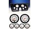 Chevy Truck Instrument Cluster, Black ABS, With Ultra-Lite Autometer Gauges, 1964-1966