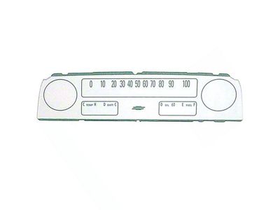 Chevy Truck Instrument Cluster Lens, For Trucks With Lower Gauges, 1964-1966