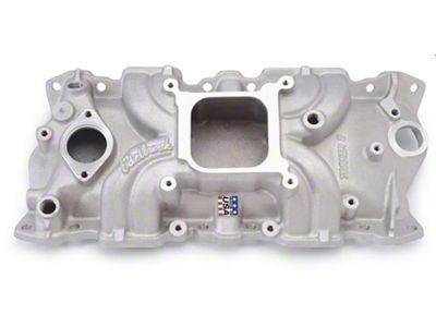 Chevy Truck - Intake Manifold, Edelbrock, Torker II, Small Block