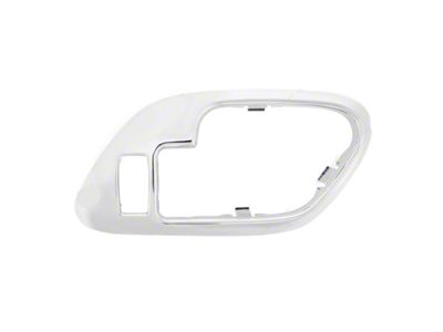 Interior Door Handle Bezel with Door Lock Hole; Chrome Plastic; Driver Side (88-00 C1500, C2500, C3500, K1500, K2500, K3500)