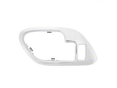 Interior Door Handle Bezel with Door Lock Hole; Chrome Plastic; Passenger Side (88-00 C1500, C2500, C3500, K1500, K2500, K3500)