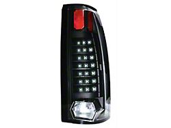 LED Tail Lights; Bermuda Black Housing; Clear Lens (88-99 C1500/C2500/C3500/K1500/K2500/K3500 Fleetside)