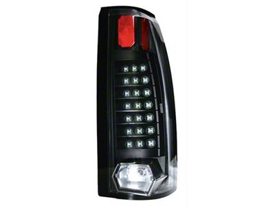LED Tail Lights; Bermuda Black Housing; Clear Lens (88-99 C1500/C2500/C3500/K1500/K2500/K3500 Fleetside)