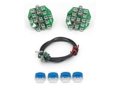 Chevy Truck LED Taillight Conversion Kit, Fleet Side, 1960-1966