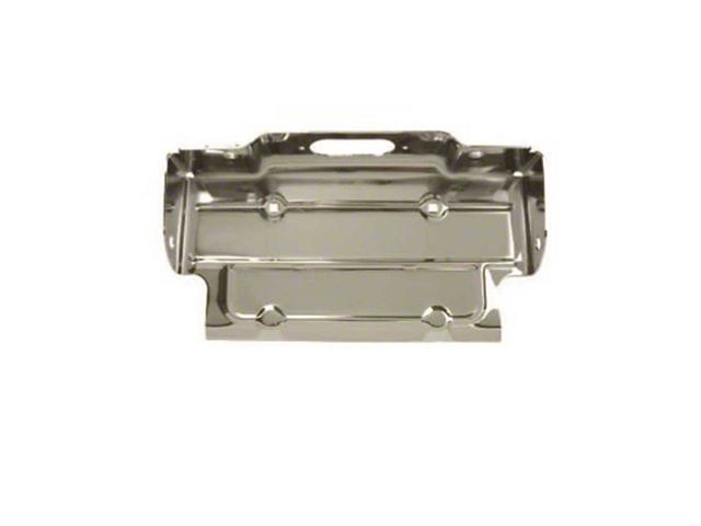 Chevy Truck Rear License Plate Filler Panel Bracket, Chrome, Fleet Side 1967-1980, Step Side 1967-1987