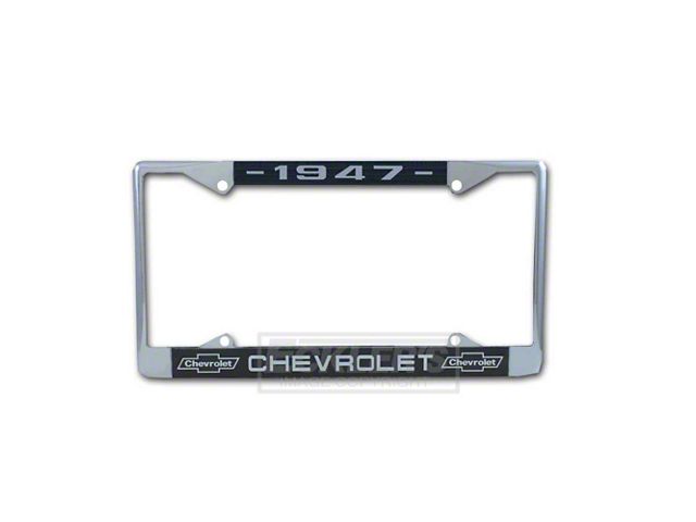 Chevy Truck License Plate Frame With Chevy Logo And Year, 1947-1976