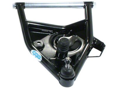 Chevy Truck Lower Control Arms, With Ball Joints, Tubular, Black, 1971-1987