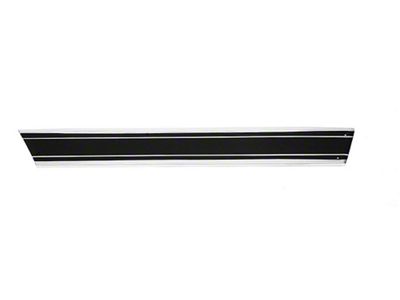 Chevy Truck Lower Long Bed Molding, With Black Insert, LeftRear, Custom Sport Fleet Side, 1969-1972