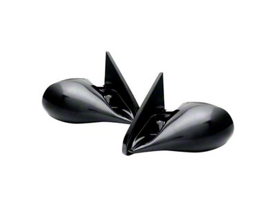 M3 Manual Side Mirrors; Black (88-98 C1500, C2500, C3500, K1500, K2500, K3500)