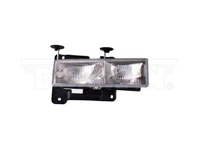 OE Style Headlight; Chrome Housing; Clear Lens; Driver Side (94-00 C1500, C2500, C3500, K1500, K2500, K3500)