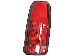 OE Style Tail Light; Chrome Housing; Red/Clear Lens; Driver Side (88-00 C1500, C2500, C3500, K1500, K2500, K3500)